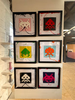Space invaders in Pink & Blue by Rolf Gruyters