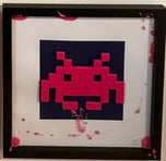 Space invaders in Pink & Blue by Rolf Gruyters