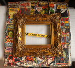 The Silver Surfer with the Avengers outframed the crime scene