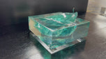 Climbing to the top of the green ”Iceberg” to find my Love